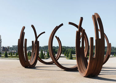 calidad Escultura de acero de Corten del aspecto de las cintas del baile para la decoración al aire libre fábrica