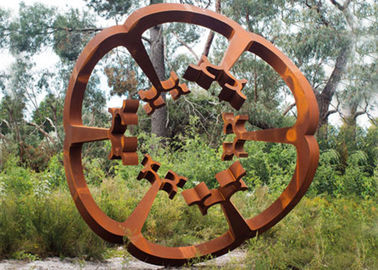 Un buen precio. Las esculturas oxidadas del jardín del color del óxido, jardín del metal florecen la escultura el 150cm Heigh en línea