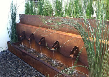 Un buen precio. Diseño único del metal de Corten de la característica de acero exterior del agua para la yarda del hotel en línea