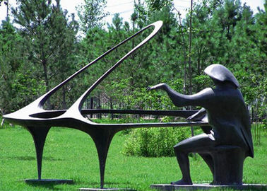 Un buen precio. Jugando el piano broncee la estatua para el hogar/el hotel/la decoración pública en línea
