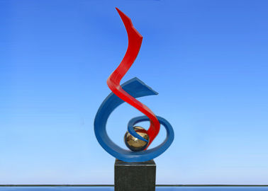 Un buen precio. la antorcha ardiente de los 2.4m pintó la escultura del metal para la decoración de la plaza/del cuadrado en línea