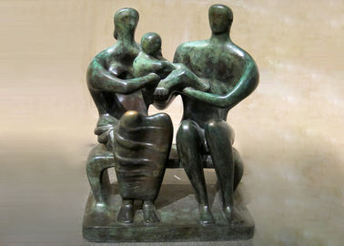 Un buen precio. Tamaño modificado para requisitos particulares diseño de bronce de tamaño natural precioso hecho a mano de la antigüedad de las estatuas de la familia en línea