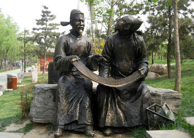 Un buen precio. Recepción antigua de tamaño natural china el 150cm del OEM/del ODM de las esculturas del jardín del bronce del poeta en línea