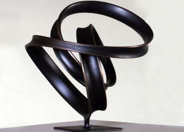 Un buen precio. Estatuas interiores del césped del bronce de la cinta, esculturas de bronce abstractas WS-C038 en línea