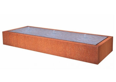 Un buen precio. Característica de acero rectangular del agua de Corten para la decoración al aire libre interior en línea