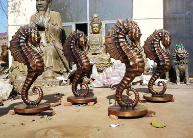 Un buen precio. Estatua modificada para requisitos particulares del bronce del tamaño para el diseño del hipocampo de la decoración del jardín en línea