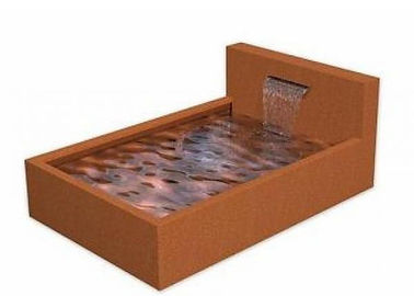 Un buen precio. Cascada de acero de Corten del estilo moderno, estabilidad de acero de la corrosión de la característica de la charca de Corten en línea