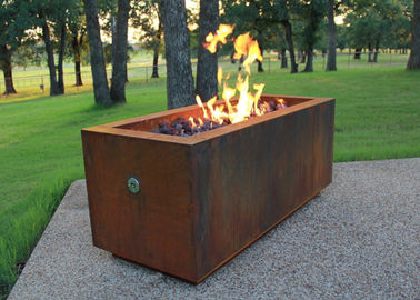 Un buen precio. Hoyo de acero del fuego de Corten de la forma rectangular para la alteración por los agentes atmosféricos de la calefacción del patio resistente en línea