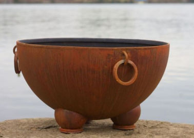 Un buen precio. El diseño antiguo al aire libre aherrumbró el hoyo de acero del fuego, cuenco de cobre del hoyo del fuego para la yarda en línea