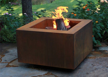 Un buen precio. Hoyo cuadrado ardiente de madera del fuego del metal, diseño simple del jardín del hoyo cuadrado del fuego en línea