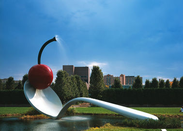 Un buen precio. Diseño único pintado grande de la característica del agua del acero inoxidable de la escultura de la cuchara en línea