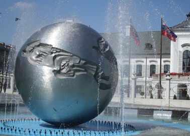 Un buen precio. Fuente de plata de la característica del agua de la esfera/de agua de la esfera al aire libre para la decoración de la gran ciudad en línea