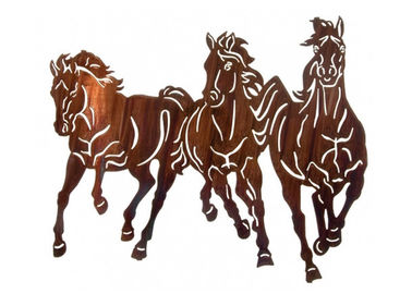 Un buen precio. Escultura grande profesional del metal del arte de la pared del caballo salvaje para la decoración casera en línea