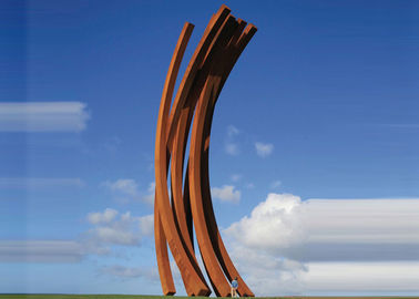 Un buen precio. El metal al aire libre del arte moderno de la escultura del metal del molde de la arcilla esculpe la altura de los 27m en línea
