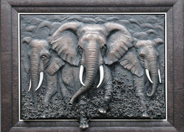 Un buen precio. Metal la escultura del arte de la pared/la función multi del alivio de Bas del elefante del bronce en línea