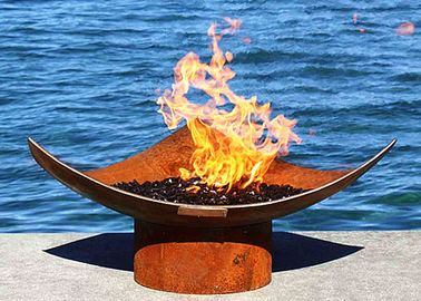 Un buen precio. Cuencos de fuego modernos de acero de Corten al aire libre, altura grande del hoyo los 50cm del fuego del metal en línea