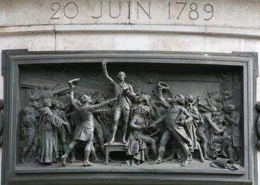 Un buen precio. Alivio del bronce de la Revolución Francesa del arte de la pared para la decoración al aire libre del jardín en línea
