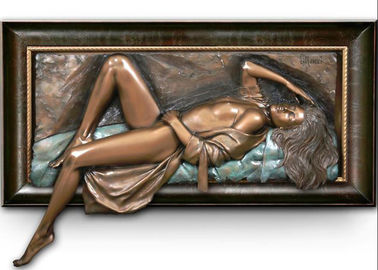 Un buen precio. OEM decorativo/ODM de la escultura de bronce relajante del alivio de la mujer aceptable en línea