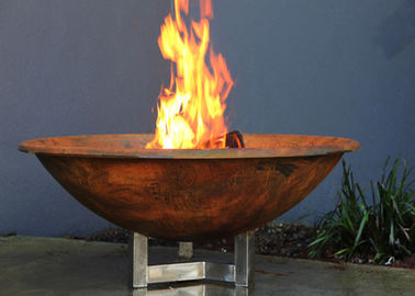 Un buen precio. Cuenco de fuego de acero de Corten del final oxidado, estabilidad de acero redonda de la corrosión del hoyo del fuego en línea