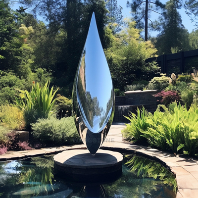 Un buen precio. Escultura tranquila de acero inoxidable que mejora la serenidad de los paisajes urbanos en línea