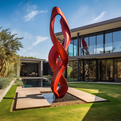 Un buen precio. Escultura de acero inoxidable con diseño cautivador para la decoración de patios y parques públicos en línea