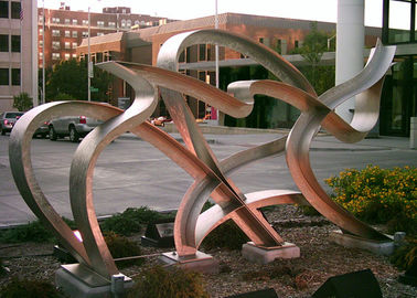 Un buen precio. Escultura hecha a mano moderna del metal del acero inoxidable del arte que ajardina la decoración en línea