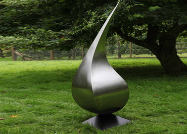 Un buen precio. Forma moderna de Waterdrop del arte del jardín de la escultura del acero inoxidable del metal contemporáneo en línea
