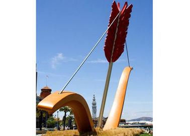 Un buen precio. Arco y acero inoxidable del paisaje al aire libre moderno de la escultura de la flecha en línea