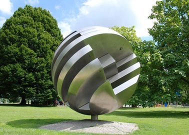 Un buen precio. Escultura al aire libre del acero inoxidable de la escultura del metal de la bola grande del jardín en línea
