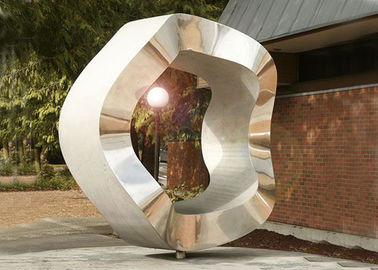 Un buen precio. Escultura contemporánea del acero inoxidable del gran escala torcida alrededor del grueso de 2m m en línea