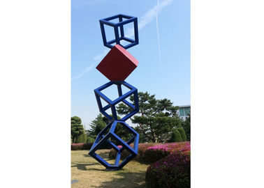 Un buen precio. Escultura al aire libre del arte del metal de la escultura grande del acero inoxidable del jardín del cubo en línea