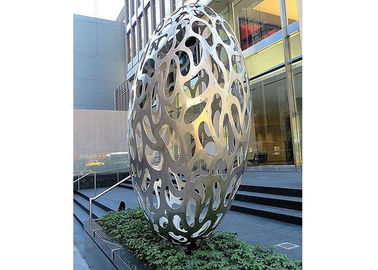 Un buen precio. El hueco Eggs la escultura moderna del arte de instalación de la escultura del acero inoxidable en línea