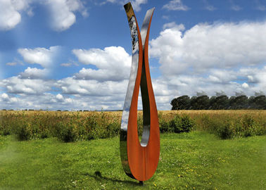 Un buen precio. Estilo del extracto de la escultura de Corten moderno al aire libre y del acero inoxidable en línea