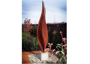 Un buen precio. Esculturas oxidadas de acero del jardín de Corten de la flor para la decoración moderna en línea