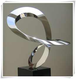 Un buen precio. Escultura abstracta pulida contemporáneo del acero inoxidable para la decoración interior o al aire libre en línea