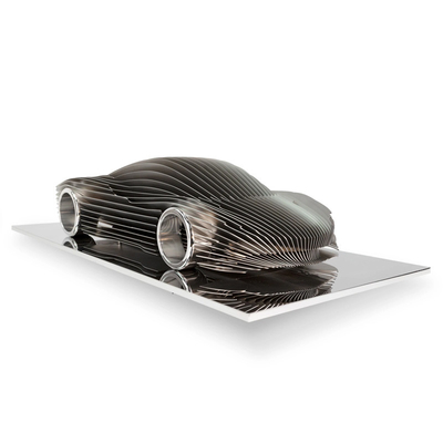 Un buen precio. Esculturas únicas de modelos de automóviles de acero inoxidable personalizan tamaño y color en línea
