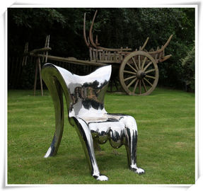 Un buen precio. La forma abstracta pulió la escultura del acero inoxidable/la escultura de acero de los artistas de las ilustraciones en línea