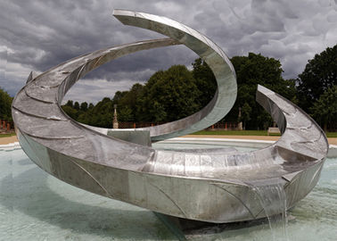 Un buen precio. Características inoxidables decorativas grandes del agua de la piscina de acero/fuentes de agua artísticas en línea