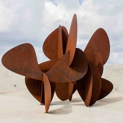 Un buen precio. Resumen Decoración al aire libre Corten Personalizado Escultura oxidada en línea
