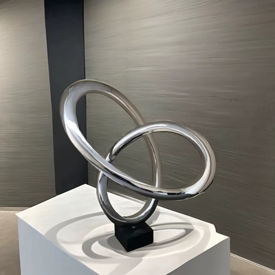 Escultura de acero inoxidable impresionante pieza de arte para su sala de estar oficina o galería