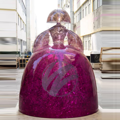 Escultura de arte de resina transparente de lujo ️ Inspirada en Manolo Valdés, decoración moderna para el hogar y la oficina