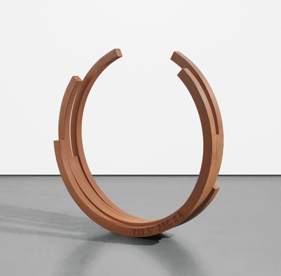 Un buen precio. Artwork de acero de intemperie personalizado Esculptura de paisaje semicircular de metal oxidado en línea
