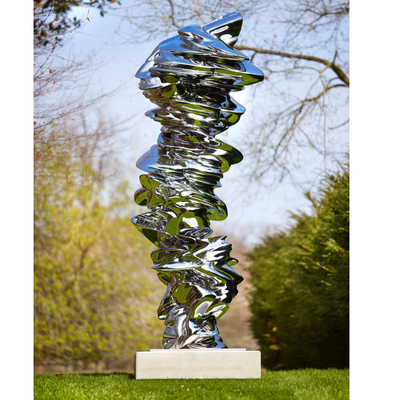 Un buen precio. Arte de metal al aire libre Acero inoxidable Escultura abstracta moderna en línea