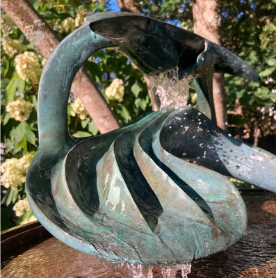 Decoración a medida Escultura de bronce de jardín de fuente de agua