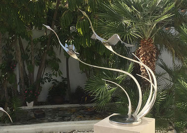 Un buen precio. Esculturas de la yarda del extracto del pájaro del metal/escultura de la onda del metal para la decoración interior en línea