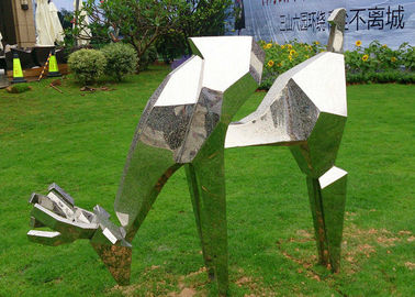 Un buen precio. El metal al aire libre de tamaño natural esculpe los ciervos de los animales para la decoración del paisaje en línea