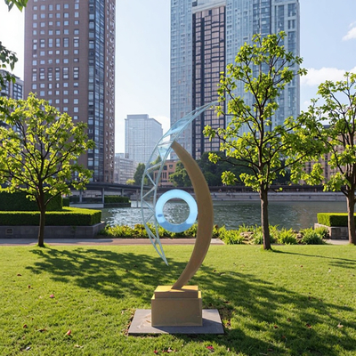 Un buen precio. Diseño de ojos personalizado Escultura de acero corten para jardín al aire libre en línea