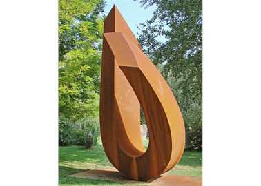 Un buen precio. El jardín grande de acero moderno de Corten esculpe estabilidad al aire libre de la corrosión del metal en línea