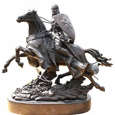 Un buen precio. Custom Riding Garden Art Metal Decor Bronze Copper Statue Steel Sculpture en línea