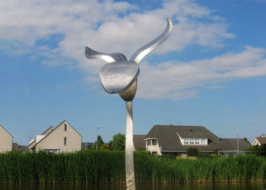 Escultura de la flor del metal, arte del jardín y color modernos grandes de la aduana de la escultura